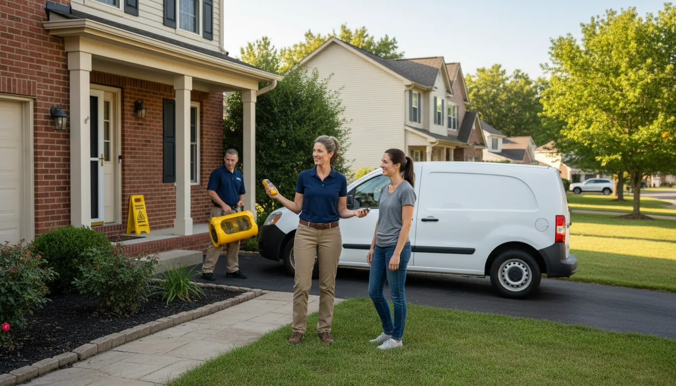 Residential water damage restoration in Shelbyville, MO